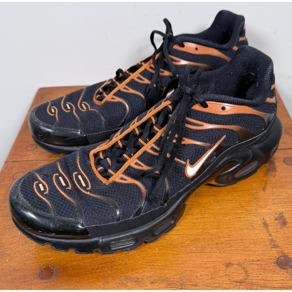 Nike Air Max Plus TN Dark Obsidian Monarch Orange Blue Black Mens 12- FN6949-400